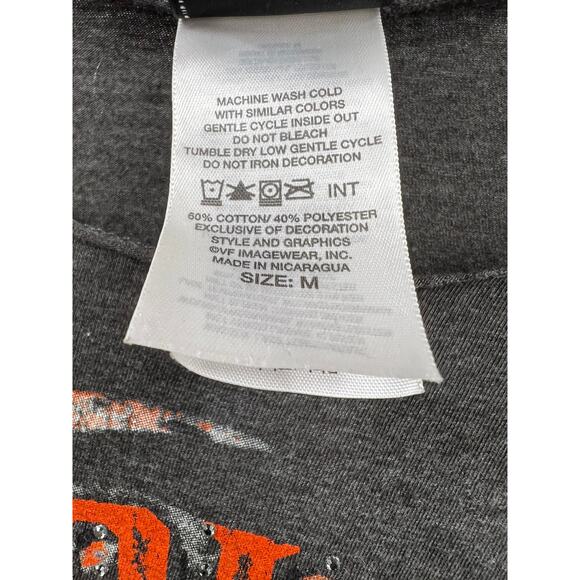 Harley Davison Shirt Womens Lightweight Graphic Tee Moto Long Sleeve Gray Size M - Picture 3 of 6